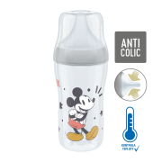 Perfect Match láhev Mickey s kontrolou teploty 260 ml Nuk