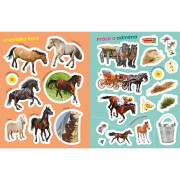 Poznávací samolepková knížka Koně