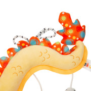 Závěsná senzorická hračka dráček s chrastítkem a zrcátkem Akuku