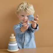 Nasazovací kroužky dřevěné Ocean Blue Little Dutch