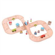 Dřevěná autodráha osmička Bigjigs Rail