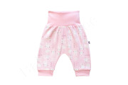 Bavlněné kalhoty buggy Zající Baby Service Růžové