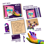 Malování hmotou podle čísel Lama 29 x 29 cm Okto