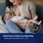 Vložky do podprsenky antibakteriální Discreet Elegance 20 ks černé Lovi