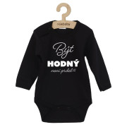 Dětské body s potiskem New Baby Být hodný.....
