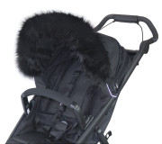 Univerzální kožešinový límec na boudičku kočárku 100 x 13 cm Emitex 