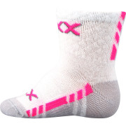 Ponožky kojenecké slabé Piusinek s bavlnou bílé dívčí (3 páry) vel. 18-20 (12-14)