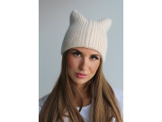 Dámská/dívčí zimní čepice s vlnou z angorského králíka