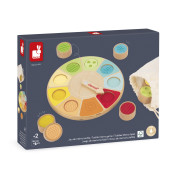 Kruhové dotykové senzorické pexeso s různými povrchy Janod 