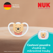 Dudlík Perfect Match Air Medvídek Pú 6-18 m 1 ks v boxu Nuk