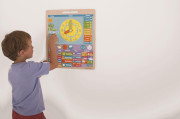 Anglický magnetický kalendář s hodinami Bigjigs Toys