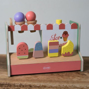 Playful Wood dřevěný zmrzlinový stánek 12 ks