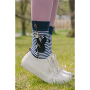 Ponožky dětské Krtek proužkované tmavě modré 