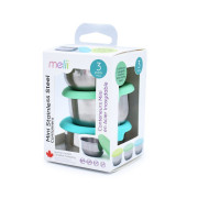 Nerezová dóza 89 ml se silikonovým víčkem 3 ks Melii