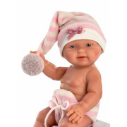New Born holčička 26314 Llorens - realistická panenka miminko - 26 cm