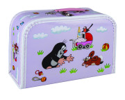 Dětský kufřík 30 cm Krteček a kočárek – fialový 