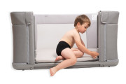 Mušelínové prostěradlo s gumou 58 x 110 x 8 cm béžové BabyMatex