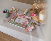 Omalovánky s pastelkami Zahrada Rosa Little Dutch