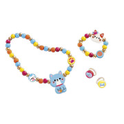 Kreativní sada Výroba šperků dřevěné korálky Kočičky 4 ks Janod Atelier 