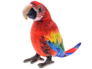Papoušek Ara plyšový 20 cm červený stojící 0 m+