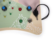 Motorická deska s LED světly a vypínači small foot 