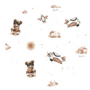 Novorozenecká zavinovačka bavlna Méďa pilot