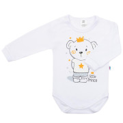 2-dílná bavlněná souprava New Baby Funny bílo-šedá