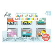 Senzorické svítící kostky do vody Auta Glo Pals