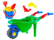 Kolečko + sada na písek 6 ks