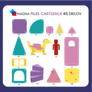 Magnetická stavebnice Castle DLX 48 dílů