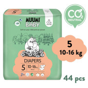 Eko pleny Muumi Baby 5 Maxi+ 10–16 kg 44 ks