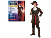 Kostým na karneval - Kapitán korzárů, pro dospělé (178 cm)