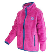 Mikina dětská chlupatá se stojáčkem, Pidilidi fuchsia