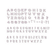 Razítka Aladine CREATIVE STAMPS, 103 ks - Tři abecedy