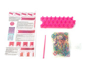 Kreativní sada na výrobu náramků Loom Band 600 ks