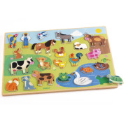 Vkládací puzzle Farma Djeco