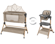 Postýlka a židlička 2v1 Sleat Me KikkaBoo