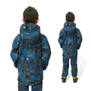 Dětská softshellová bunda Duo Galaxie - modrá ESITO 