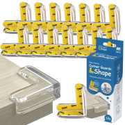 Ochrana rohů a hran transparentní L-profil sada 12ks Sipo