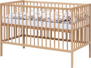 Dětská postýlka s kompletní výbavou přírodní 120 x 60 cm Afrika béžová Scarlett 