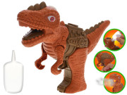 Dinoworld dinosaurus 17cm na baterie se světlem a zvukem vytvářející páru