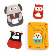 Djeco Třívrstvé puzzle Leo & Co