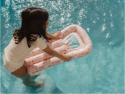 Nafukovací lehátko Ocean Dreams Pink Little Dutch