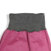 Dětské softshellové kalhoty Růžový melír - růžové Esito