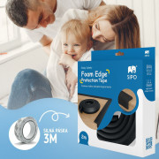 Ochranná páska pěnová pro ochranu hran a rohů nábytku 2 m Sipo