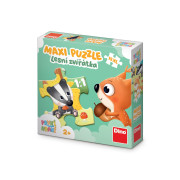První hraní Lesní zvířátka maxi puzzle 15 dílků Dino