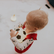 LED silikonová noční lampička Rgb, měkká s pumpičkou - fotbalový míč Mary's 