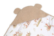 Beránková zavinovačka s kapucí bavlna/beránek Teddy