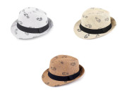 Dětský letní klobouk/slamák auta