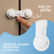 Bezpečnostní zámky na skříňky a zásuvky sada 10 ks Sipo